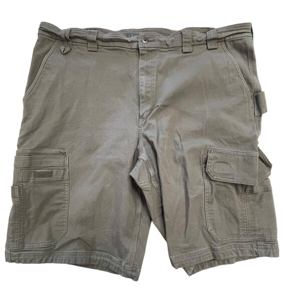 Duluth Trading Co Mens 46 Gray Flex Fire Hose Cargo Shorts Utility Pockets - Picture 15 of 15